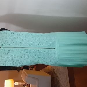 EYELET BODICE Dress